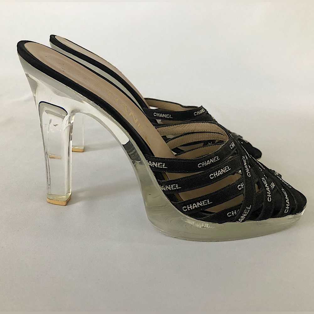 Chanel clear bottom slip on pumps